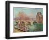 Pont Royal and the Pavillon de Flore, 1903.-Camille Pissarro-Framed Giclee Print