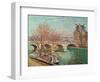 Pont Royal and the Pavillon de Flore, 1903.-Camille Pissarro-Framed Giclee Print