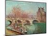 Pont Royal and the Pavillon de Flore, 1903.-Camille Pissarro-Mounted Giclee Print