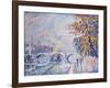 Pont Royal, Autumn; Pont Royal, Automne, 1930-Paul Signac-Framed Giclee Print