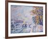 Pont Royal, Autumn; Pont Royal, Automne, 1930-Paul Signac-Framed Giclee Print