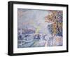 Pont Royal, Autumn; Pont Royal, Automne, 1930-Paul Signac-Framed Giclee Print