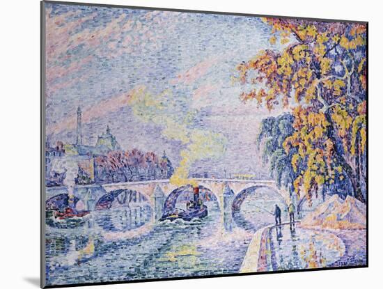 Pont Royal, Autumn; Pont Royal, Automne, 1930-Paul Signac-Mounted Giclee Print