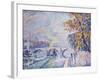 Pont Royal, Autumn; Pont Royal, Automne, 1930-Paul Signac-Framed Giclee Print