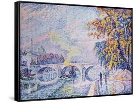 Pont Royal, Autumn-Paul Signac-Framed Stretched Canvas