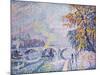 Pont Royal, Autumn-Paul Signac-Mounted Giclee Print
