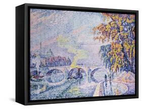 Pont Royal, Autumn-Paul Signac-Framed Stretched Canvas