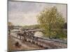 Pont Royal, Grey Weather, Afternoon, Spring, 1903-Camille Pissarro-Mounted Giclee Print