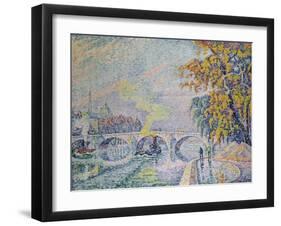 Pont Royal in Autumn, Paris, 1920-Paul Signac-Framed Giclee Print