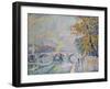 Pont Royal in Autumn, Paris, 1920-Paul Signac-Framed Giclee Print