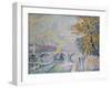 Pont Royal in Autumn, Paris, 1920-Paul Signac-Framed Giclee Print
