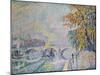 Pont Royal in Autumn, Paris, 1920-Paul Signac-Mounted Giclee Print