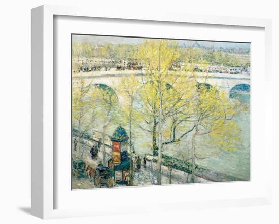 Pont Royal, Paris, 1897-Childe Hassam-Framed Giclee Print