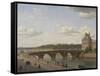 Pont Royal seen from Quai Voltaire, 1812-Christoffer-wilhelm Eckersberg-Framed Stretched Canvas