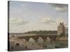 Pont Royal seen from Quai Voltaire, 1812-Christoffer-wilhelm Eckersberg-Stretched Canvas
