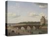 Pont Royal seen from Quai Voltaire, 1812-Christoffer-wilhelm Eckersberg-Stretched Canvas