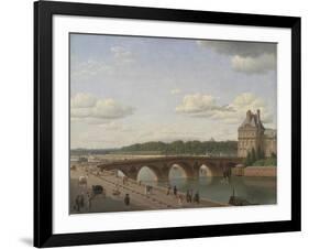 Pont Royal seen from Quai Voltaire, 1812-Christoffer-wilhelm Eckersberg-Framed Giclee Print