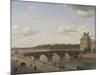 Pont Royal seen from Quai Voltaire, 1812-Christoffer-wilhelm Eckersberg-Mounted Giclee Print