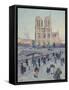 Pont Saint-Michel and Notre-Dame de Paris, 1901-null-Framed Stretched Canvas