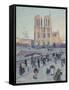 Pont Saint-Michel and Notre-Dame de Paris, 1901-null-Framed Stretched Canvas