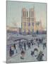 Pont Saint-Michel and Notre-Dame de Paris, 1901-null-Mounted Giclee Print