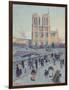 Pont Saint-Michel and Notre-Dame de Paris, 1901-null-Framed Giclee Print