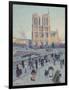Pont Saint-Michel and Notre-Dame de Paris, 1901-null-Framed Premium Giclee Print