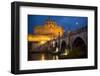 Pont Sant' Angelo and Castel Sant' Angelo at Dusk, Rome, Lazio, Italy, Europe-Ben Pipe-Framed Photographic Print