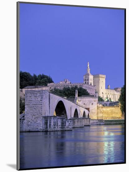 Pont St. Benezet, Avignon, Provence, France-Walter Bibikow-Mounted Photographic Print