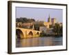 Pont St. Benezet Bridge and Papal Palace, Avignon, Provence, France, Europe-John Miller-Framed Photographic Print