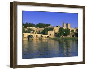 Pont St. Benezet Bridge Over the Rhone River, Avignon, Vaucluse, Provence, France-Gavin Hellier-Framed Photographic Print