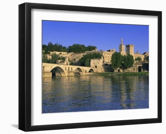 Pont St. Benezet Bridge Over the Rhone River, Avignon, Vaucluse, Provence, France-Gavin Hellier-Framed Photographic Print