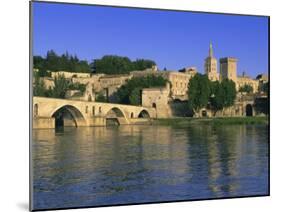 Pont St. Benezet Bridge Over the Rhone River, Avignon, Vaucluse, Provence, France-Gavin Hellier-Mounted Photographic Print