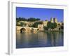 Pont St. Benezet Bridge Over the Rhone River, Avignon, Vaucluse, Provence, France-Gavin Hellier-Framed Photographic Print