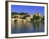 Pont St. Benezet Bridge Over the Rhone River, Avignon, Vaucluse, Provence, France-Gavin Hellier-Framed Photographic Print