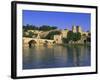 Pont St. Benezet Bridge Over the Rhone River, Avignon, Vaucluse, Provence, France-Gavin Hellier-Framed Photographic Print