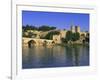 Pont St. Benezet Bridge Over the Rhone River, Avignon, Vaucluse, Provence, France-Gavin Hellier-Framed Photographic Print