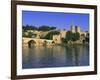 Pont St. Benezet Bridge Over the Rhone River, Avignon, Vaucluse, Provence, France-Gavin Hellier-Framed Photographic Print