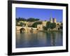 Pont St. Benezet Bridge Over the Rhone River, Avignon, Vaucluse, Provence, France-Gavin Hellier-Framed Photographic Print