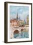 Pont St Michel and Ste Chapelle, Paris-Herbert Menzies Marshall-Framed Giclee Print