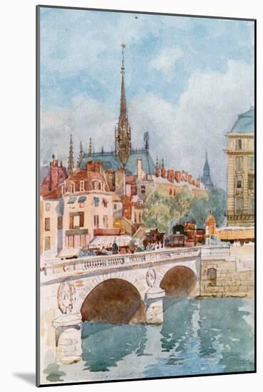Pont St Michel and Ste Chapelle, Paris-Herbert Menzies Marshall-Mounted Giclee Print