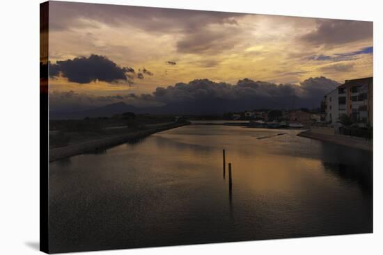Pont Tournant Sunset-Sebastien Lory-Stretched Canvas