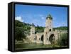 Pont Valentre and Lot River, Cahors, Lot Region, France-null-Framed Stretched Canvas
