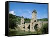 Pont Valentre and Lot River, Cahors, Lot Region, France-null-Framed Stretched Canvas