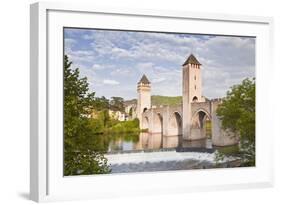 Pont Valentre in the City of Cahors, Lot, France, Europe-Julian Elliott-Framed Photographic Print