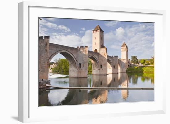 Pont Valentre in the City of Cahors, Lot, France, Europe-Julian Elliott-Framed Photographic Print