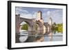 Pont Valentre in the City of Cahors, Lot, France, Europe-Julian Elliott-Framed Photographic Print