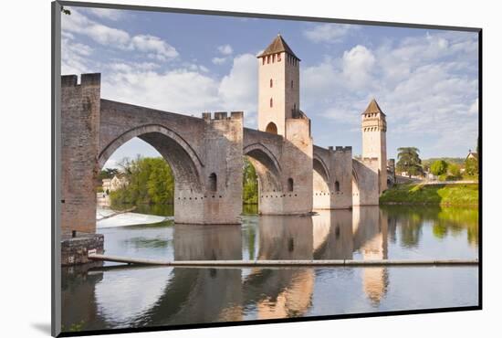Pont Valentre in the City of Cahors, Lot, France, Europe-Julian Elliott-Mounted Photographic Print