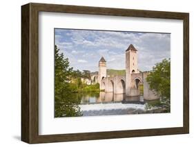 Pont Valentre in the City of Cahors, Lot, France, Europe-Julian Elliott-Framed Photographic Print