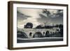 Pont Vieux Bridge with Cathedrale Saint-Nazaire in the Background, Beziers, Herault-null-Framed Photographic Print